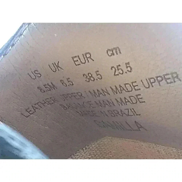 Sam Edelman CAMILLA Black Leather Wedge Sling Heel Platform Sandals Size 8.5M - Picture 7 of 9